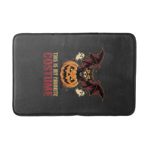 Halloween Kostuum Monster Pompoen Gotische Vector Badmat