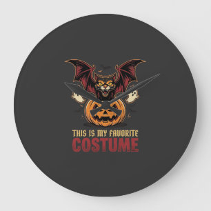 Halloween Kostuum Monster Pompoen Gotische Vector  Grote Klok