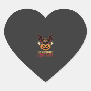 Halloween Kostuum Monster Pompoen Gotische Vector Hart Sticker