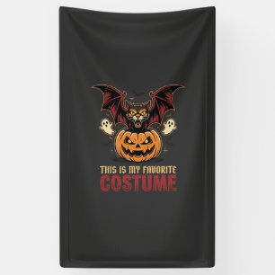 Halloween Kostuum Monster Pompoen Gotische Vector Spandoek