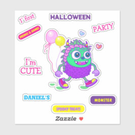 Halloween Kostuum Party Monsters Spooky Fun Dance Sticker