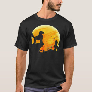 Halloween kostuum poedel hond pompoen ontspannen p t-shirt