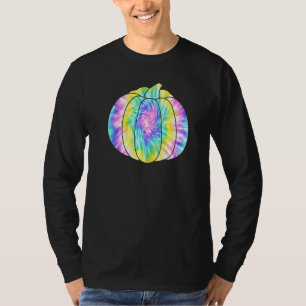 Halloween Kostuum Pompoen Halloween Tie Dye T-shirt