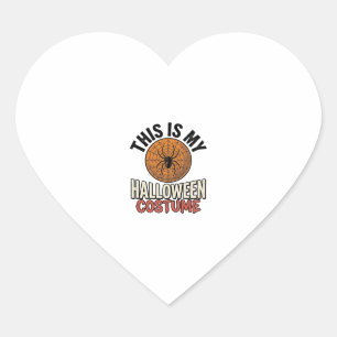 Halloween Kostuum Spinnenweb Vintage Shirt Ontwerp Hart Sticker