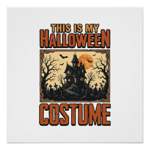 Halloween Kostuum Spokenhuis Vintage T-shirt Desi Perfect Poster