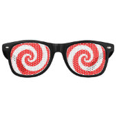 Halloween kostuum X-RAY VISION Specs Bril! Retro Zonnebril (Voorkant)