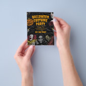  Halloween Kostuumfeest, bewerkbare Halloween Flyer (Hand)