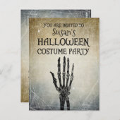 Halloween  kostuumfeest briefkaart (Voorkant / Achterkant)