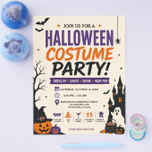 Halloween Kostuumfeest Flyer (Enkel)