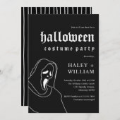 Halloween Kostuumfeest Spooky Grim Reaper Thema Kaart (Voorkant / Achterkant)