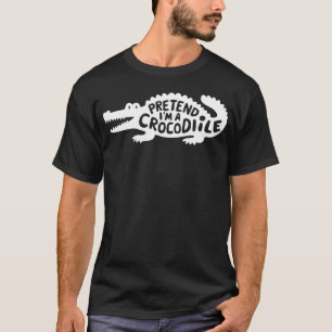 Halloween kostuums doen alsof ik een krokodil ben t-shirt