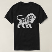 Halloween kostuums doen alsof ik een leeuw ben t-shirt (Design voorkant)