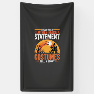 Halloween Kostuums Statement Geheime Huis Ontwerp Spandoek