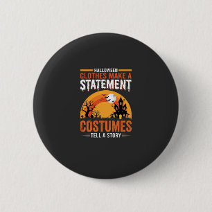 Halloween Kostuums Statement Spookhuis Ontwerp Ronde Button 5,7 Cm