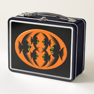 Halloween kraaien metalen lunchbox