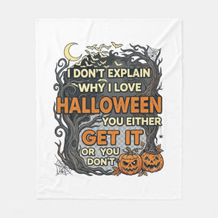 Halloween Krijg Het Griezelige Boom Pompoenen Vlee Fleece Deken