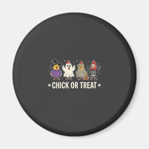 Halloween Kuiken of Behandeling Grappig Kip Kostuu Magneet
