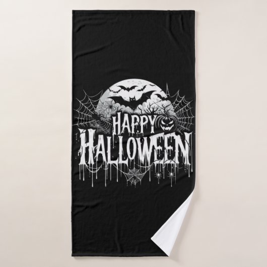 Halloween kunst Badhanddoek (Badhanddoek)