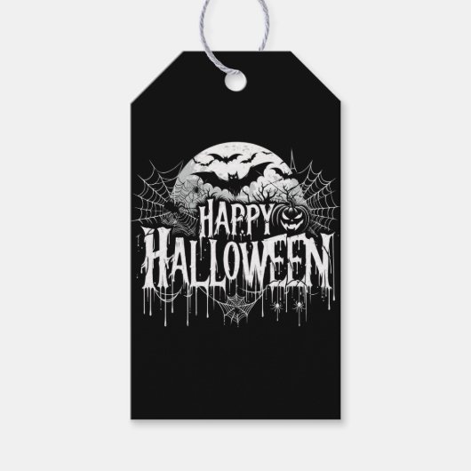 Halloween kunst Cadeaulabel (Voorkant)