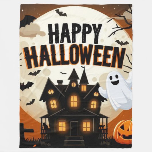 Halloween kunst Fleece Deken (Voorkant)