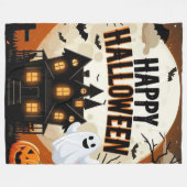 Halloween kunst Fleece Deken (Voorkant (Horizontaal))
