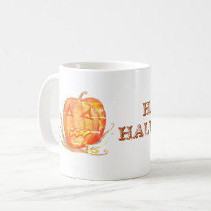 Halloween Kunst Pompoen Custom Mok