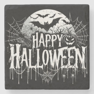 Halloween kunst Stenen Onderzetter