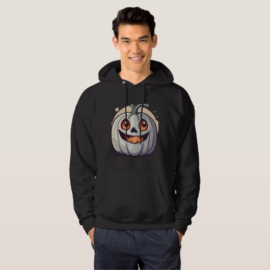 Halloween Kürbis Geist Hoodie (Voorkant volledig)