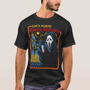 Halloween laat enge horrorfilms kijken Ghost Ser T-shirt