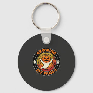 Halloween Laat Mijn Slagtanden Groeien Spook Pompo Sleutelhanger