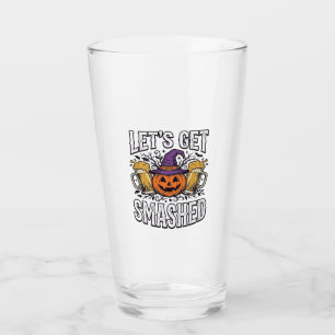 Halloween Laat Ons Totale Pumpkin Bier Glas