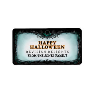 Halloween Label Happy Halloween - Etiket voor beha