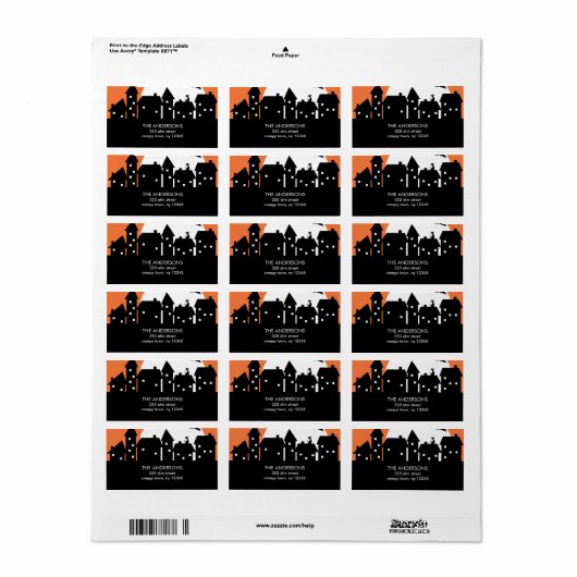 Halloween Labels (Full Sheet)