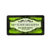 Halloween Labels - Lime Green Custom Halloween (Voorkant)