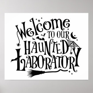 Halloween Laboratorium Wetenschap Poster