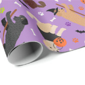Halloween Labradoodle/Goldendoodle Cadeaupapier (Rol Hoek)