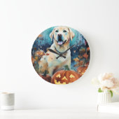 Halloween Labrador met pompoenen eng Grote Klok (Huis)