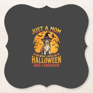 Halloween Labrador Moeder Heks Hond Ontwerp_1 Kartonnen Onderzetters