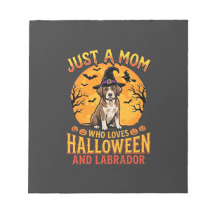 Halloween Labrador Moeder Heks Hond Ontwerp_1 Notitieblok