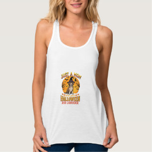 Halloween Labrador Moeder Heks Hond Ontwerp_1 Tanktop