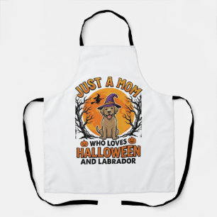 Halloween Labrador Moeder Vintage Hond Design_1 Schort