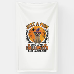 Halloween Labrador Moeder Vintage Hond Design_1 Spandoek