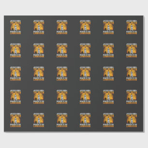 Halloween Labrador Pas op voor de hond Cadeaupapier
