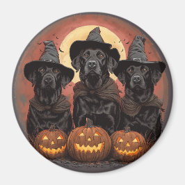 Halloween Labrador Retriever Honden Heksenhonden P Magneet
