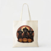 Halloween Labrador Retriever Honden Heksenhonden P Tote Bag (Voorkant)