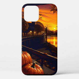Halloween Landschap Twee iPhone 12 Pro Hoesje