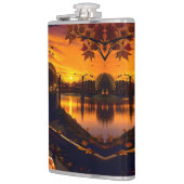 Halloween Landschap Twee Heupfles (Links)