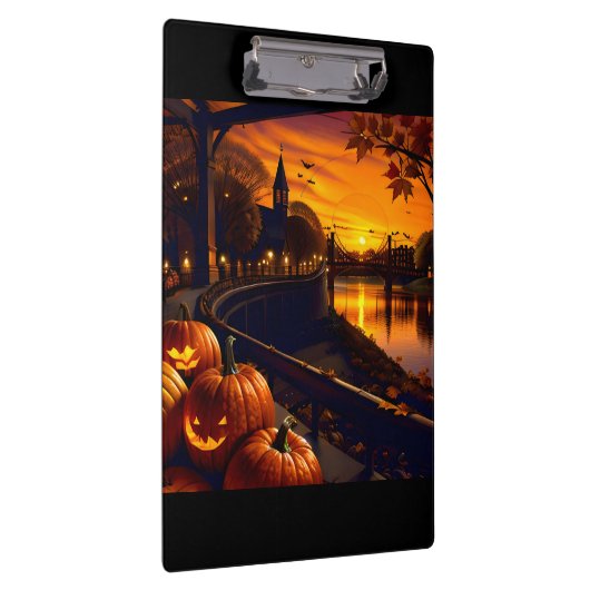 Halloween Landschap Twee Klembord (Rechts)