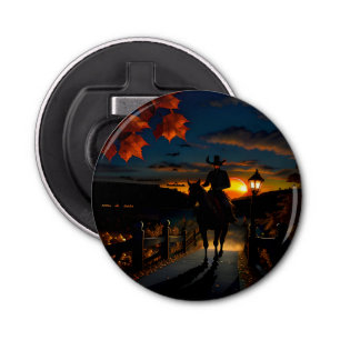 Halloween Landschap Zeven Button Flesopener