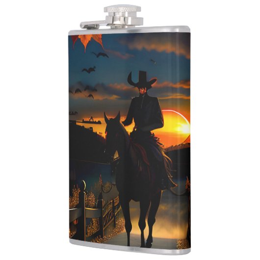 Halloween Landschap Zeven Heupfles (Links)